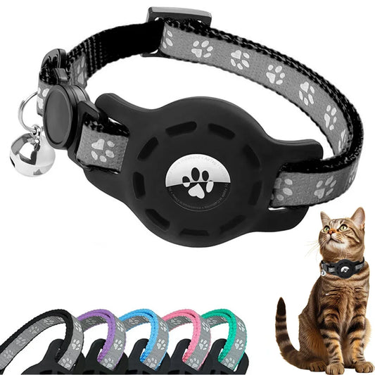 AirTag Cat Collar with Bells