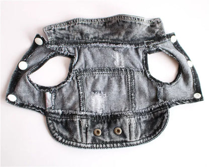 Thin pet dog coat Cool Dog Jeans Jacket for small medium dogs fashion Puppy Clothes Dog accessories