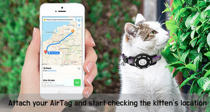 AirTag Cat Collar with Bells