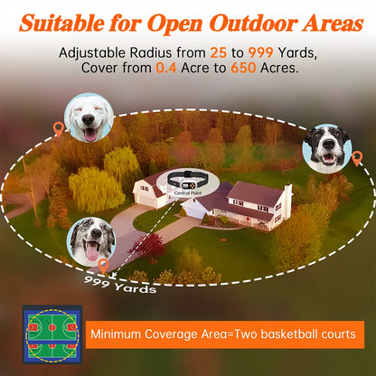 Dog Smart Training Collar GPS Electronic Fence Pet Outdoor Wireless Dog Collars High Accuracy Waterproof Dog Accessories
