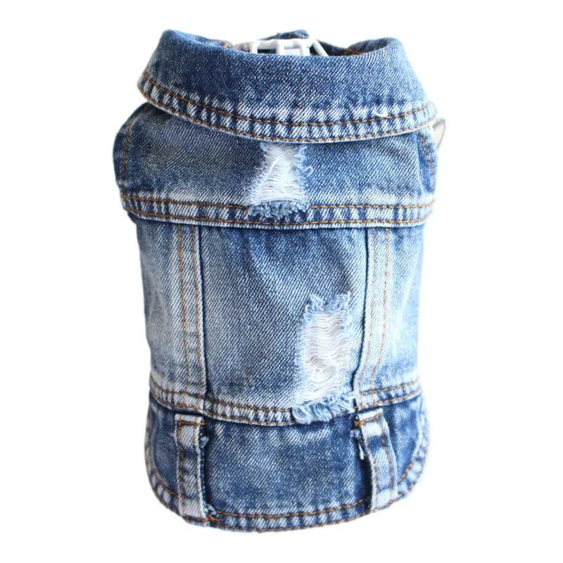 Thin pet dog coat Cool Dog Jeans Jacket for small medium dogs fashion Puppy Clothes Dog accessories