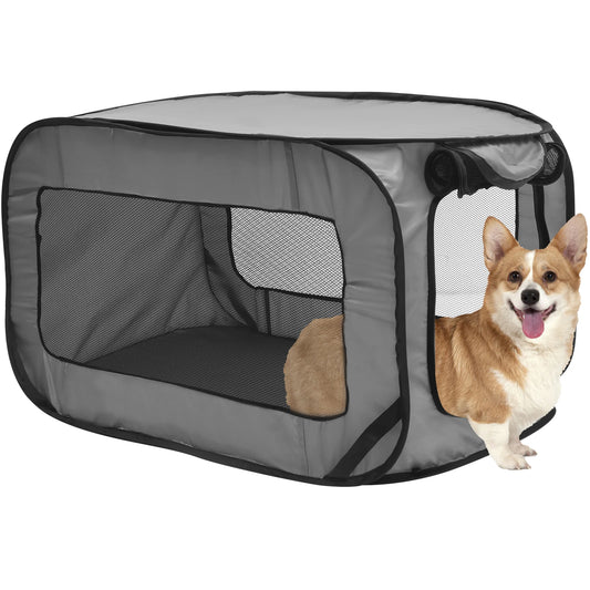 Dog Travel Crate Foldable Pop Up Dog Crate 36.6x20.5x20.5 Inch Portable Puppy Seat Kennel For Indoor Outdoor Puppy Cat Pet Tent,….grab yours today only 3 left😎💯💯💯