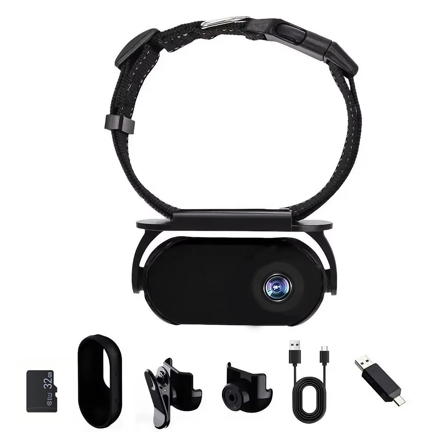 Camera Collar Wireless Mini Body Cam for Dogs Cats Indoor Outdoor Sports Action Video Recording