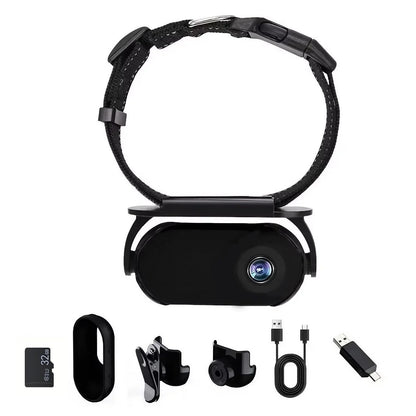 Camera Collar Wireless Mini Body Cam for Dogs Cats Indoor Outdoor Sports Action Video Recording