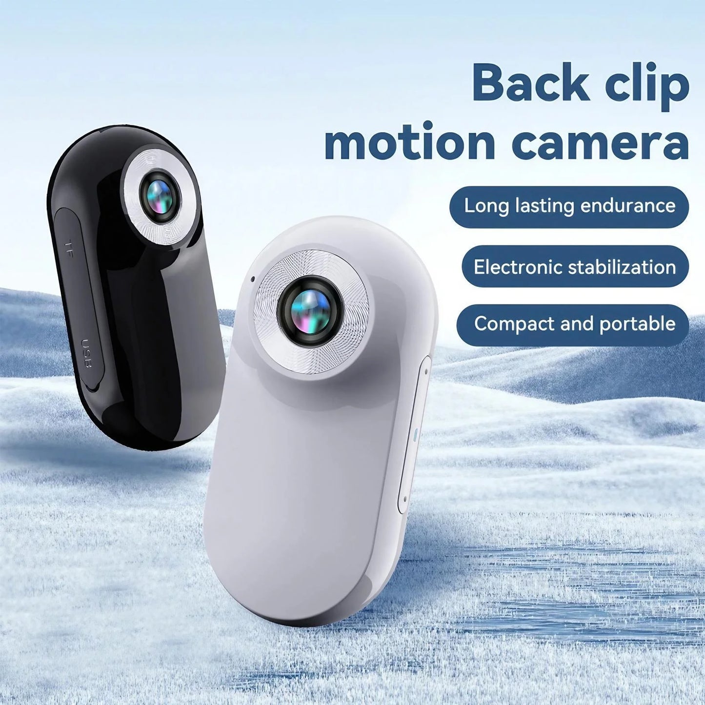 Camera Collar Wireless Mini Body Cam for Dogs Cats Indoor Outdoor Sports Action Video Recording