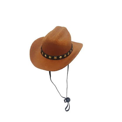 Adjustable Funny Pet Dog Hat Outdoor Summer Pet Accessories Dogs Cats Headwear Cowboy Hats Dog Cat