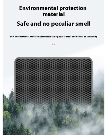 90x60CM Large Cat Litter Mat Waterproof Double Layer Non Slip Litter Box Tray Pad Washable Durable Pet Toilet Training Mat