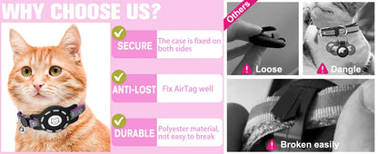 AirTag Cat Collar with Bells