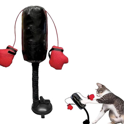 1pc Interesting Cat Boxing Toys New Pet Interactive Kitten Toys Punching Bag Cats Relieve Boredom Punching Bag Play Gym Toys