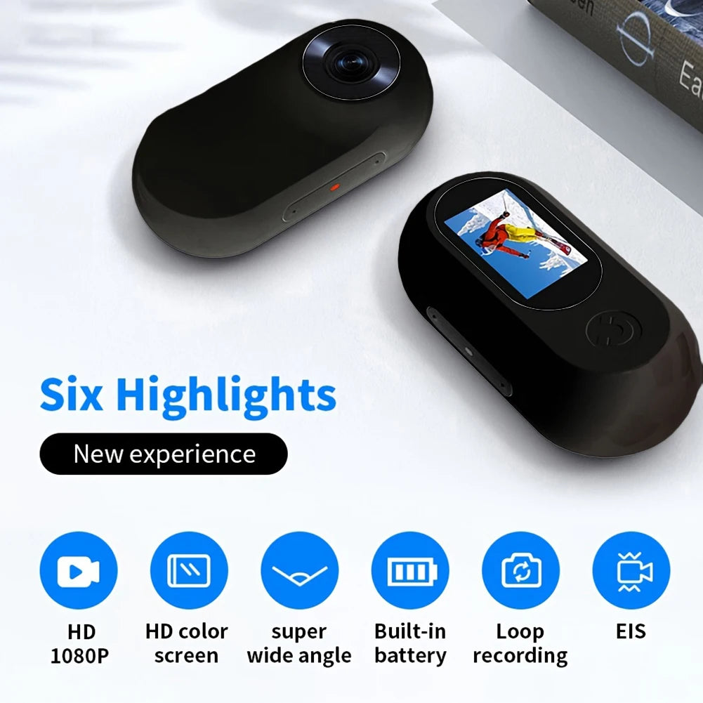 HD 1080P Wireless Collar Camera No WiFi Needed Dog Cat Pet Camera Collar Mini Body Cam Video Records For Cats Dogs Birthday Gift