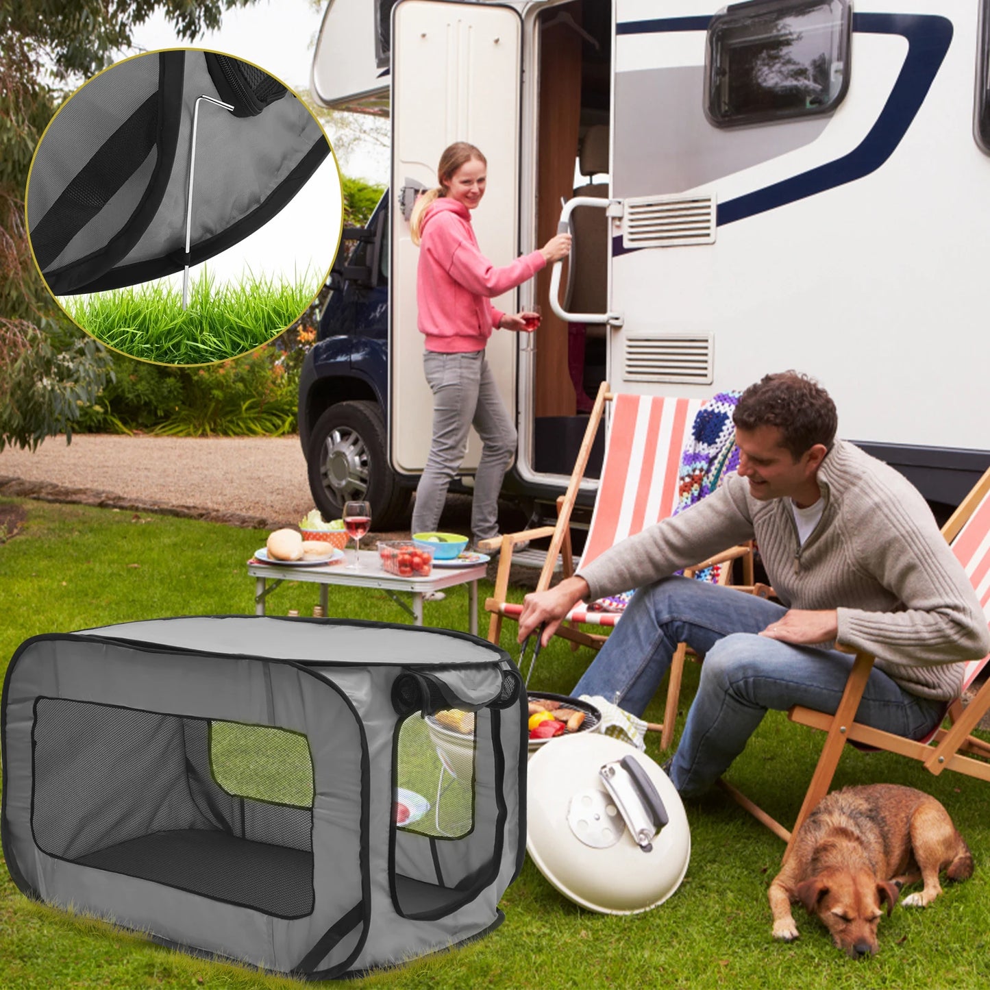 Dog Travel Crate Foldable Pop Up Dog Crate 36.6x20.5x20.5 Inch Portable Puppy Seat Kennel For Indoor Outdoor Puppy Cat Pet Tent,….grab yours today only 3 left😎💯💯💯