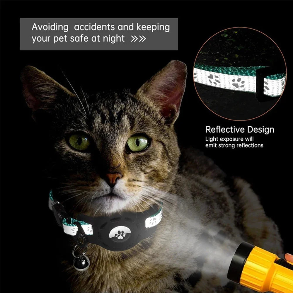 AirTag Cat Collar with Bells