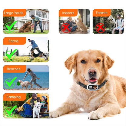 Dog Smart Training Collar GPS Electronic Fence Pet Outdoor Wireless Dog Collars High Accuracy Waterproof Dog Accessories