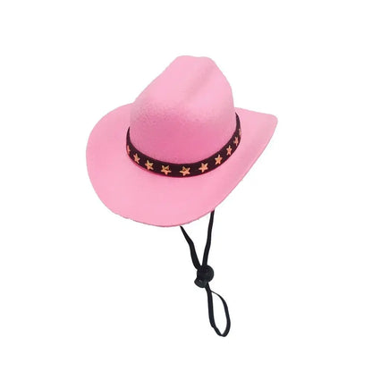 Adjustable Funny Pet Dog Hat Outdoor Summer Pet Accessories Dogs Cats Headwear Cowboy Hats Dog Cat