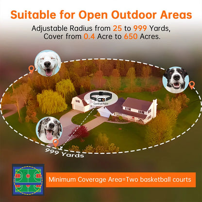 Dog Smart Training Collar GPS Electronic Fence Pet Outdoor Wireless Dog Collars High Accuracy Waterproof Dog Accessories