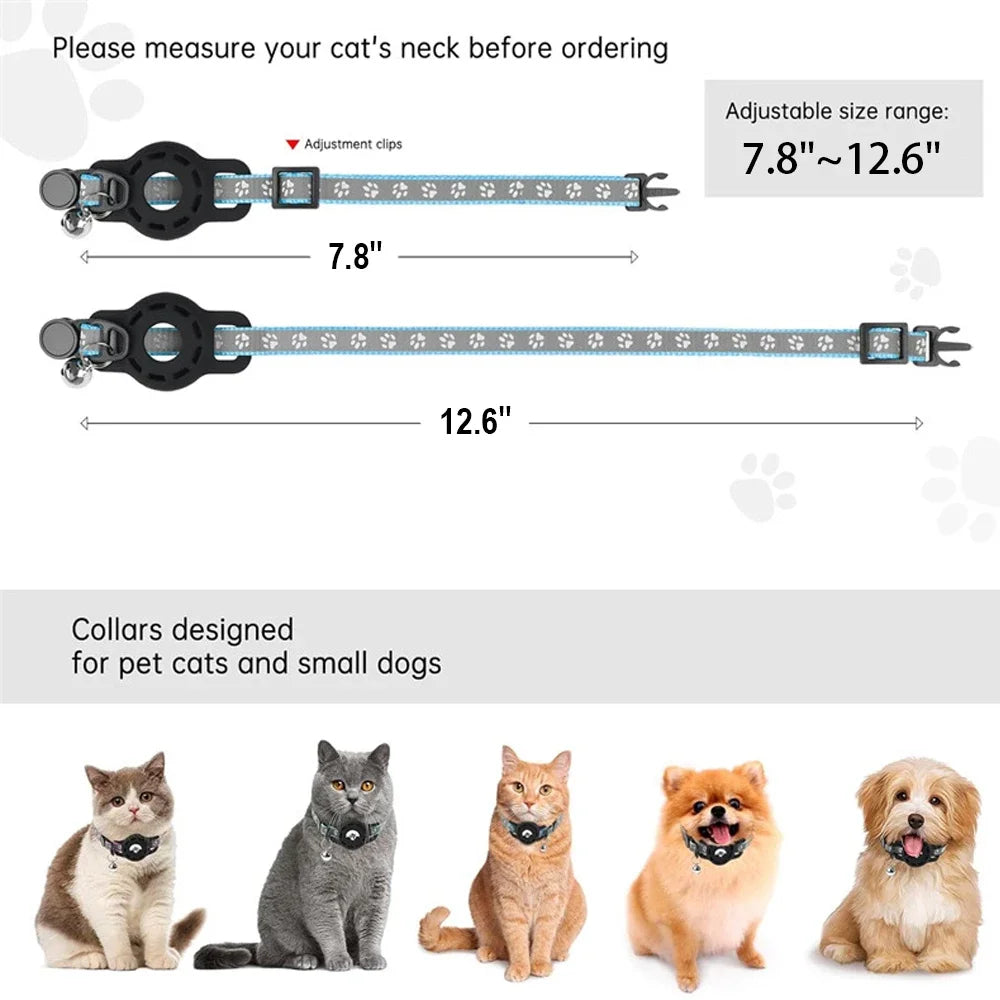 AirTag Cat Collar with Bells