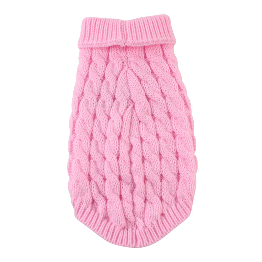 Classic Solid Chihuahua Puppy Dog Sweater for Small Dogs Winter Warm Pet Clothes Yorkshire Schnauzer Pullovers disfraz de perro