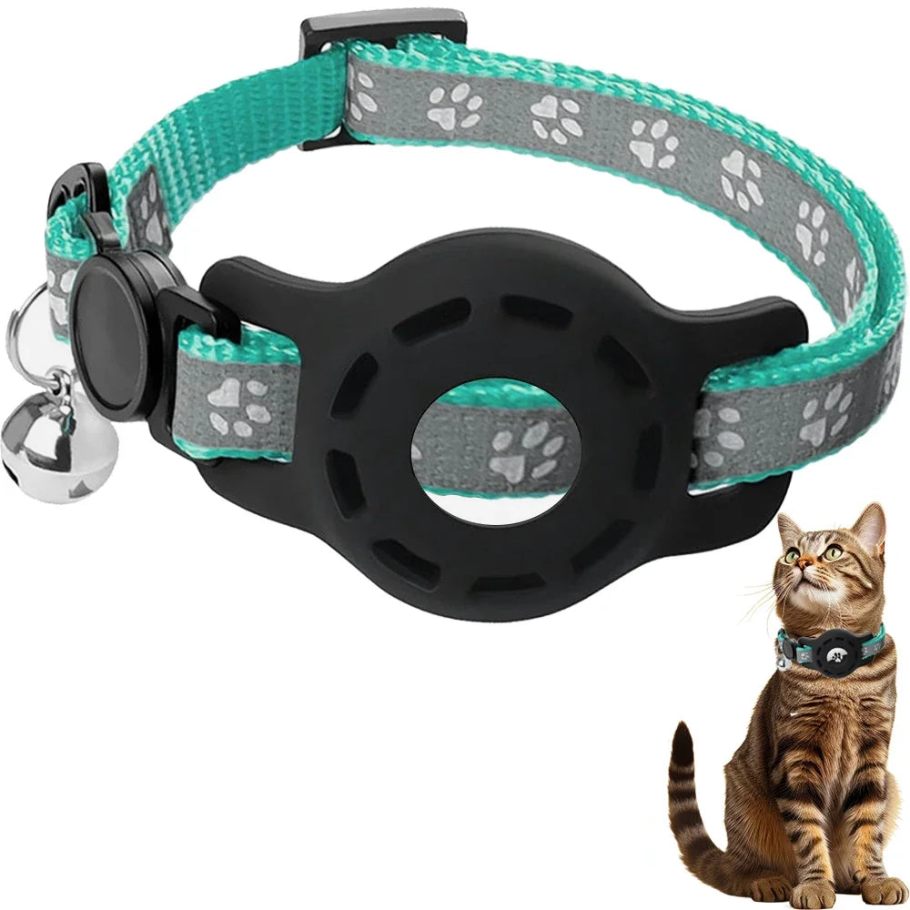 AirTag Cat Collar with Bells