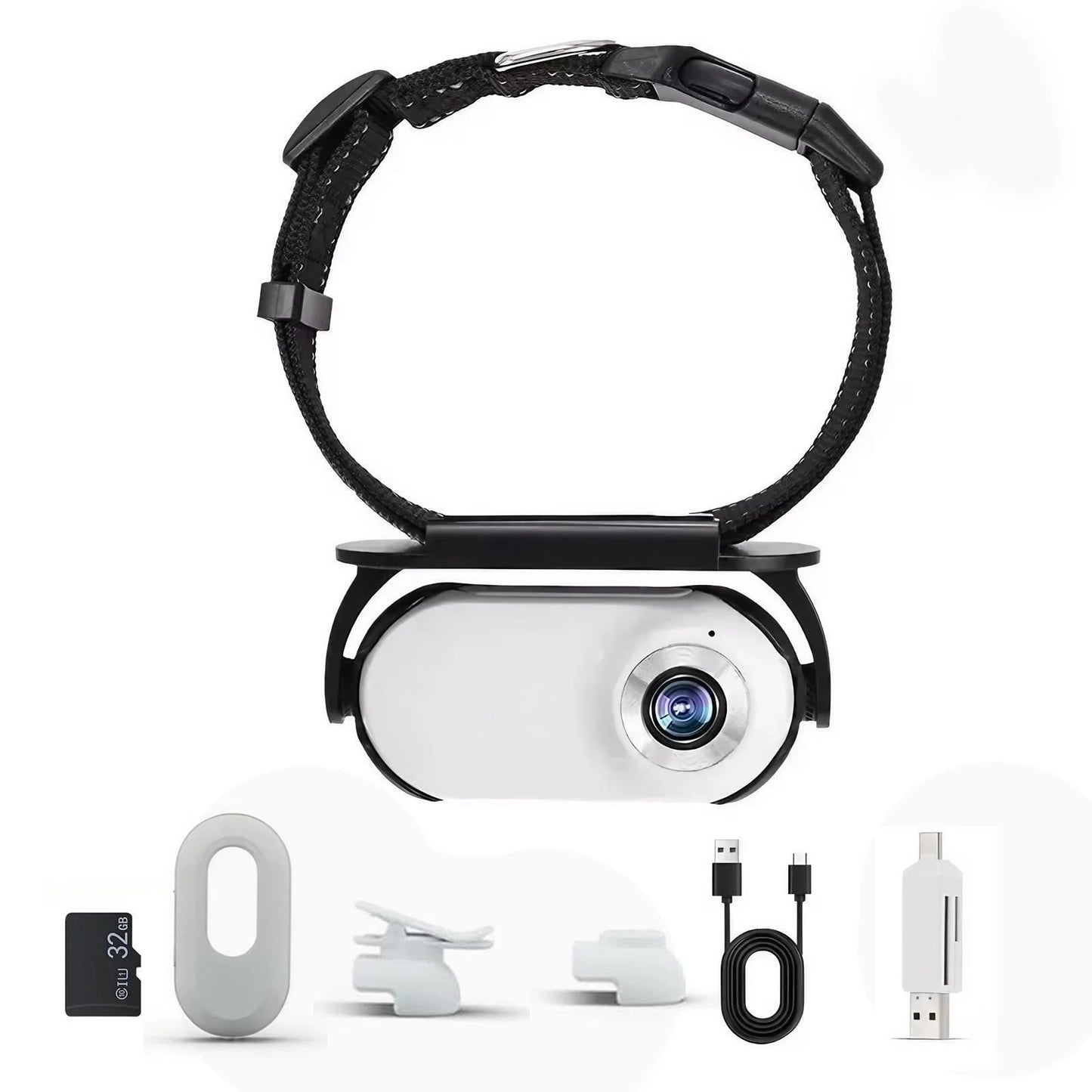 Camera Collar Wireless Mini Body Cam for Dogs Cats Indoor Outdoor Sports Action Video Recording