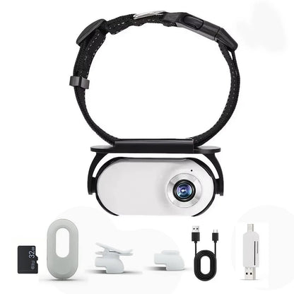 Camera Collar Wireless Mini Body Cam for Dogs Cats Indoor Outdoor Sports Action Video Recording