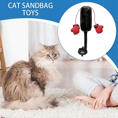 1pc Interesting Cat Boxing Toys New Pet Interactive Kitten Toys Punching Bag Cats Relieve Boredom Punching Bag Play Gym Toys